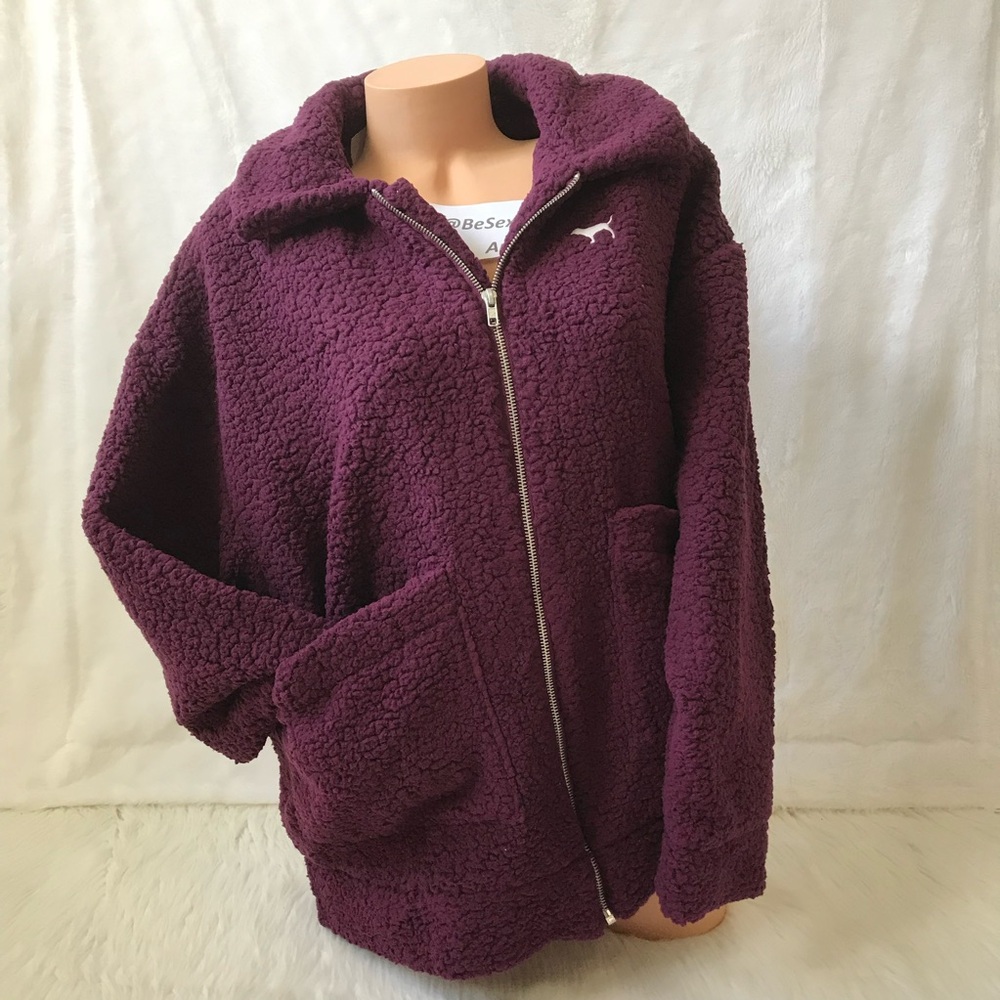 Victoria’s Secret Pink Sherpa Jacket size Small